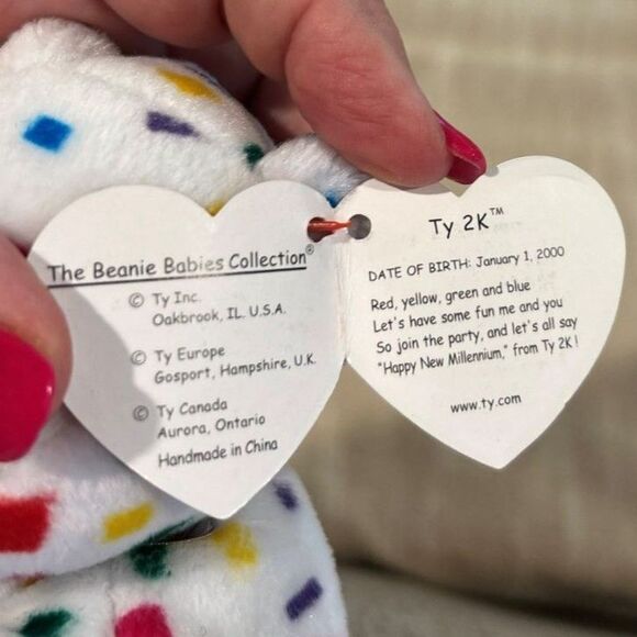 Ty 2K Millenium Beanie Baby Teddy Bear - Picture 3 of 3